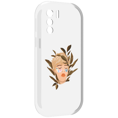 Чехол MyPads лицо-с-патчами для UleFone Note 13P задняя-панель-накладка-бампер