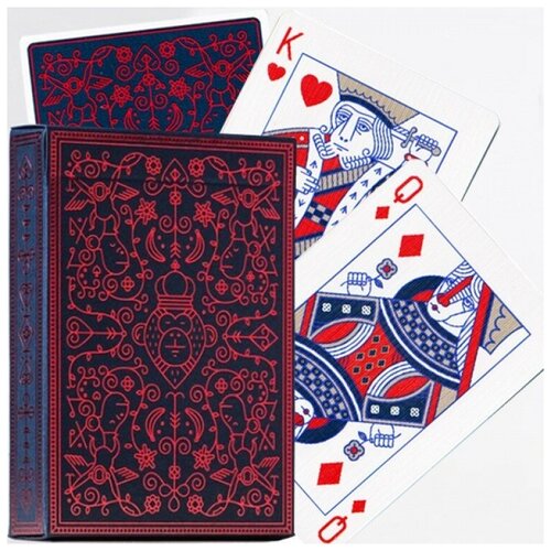 Игральные карты Theory11 MailChimp, Шимпанзе бордовые