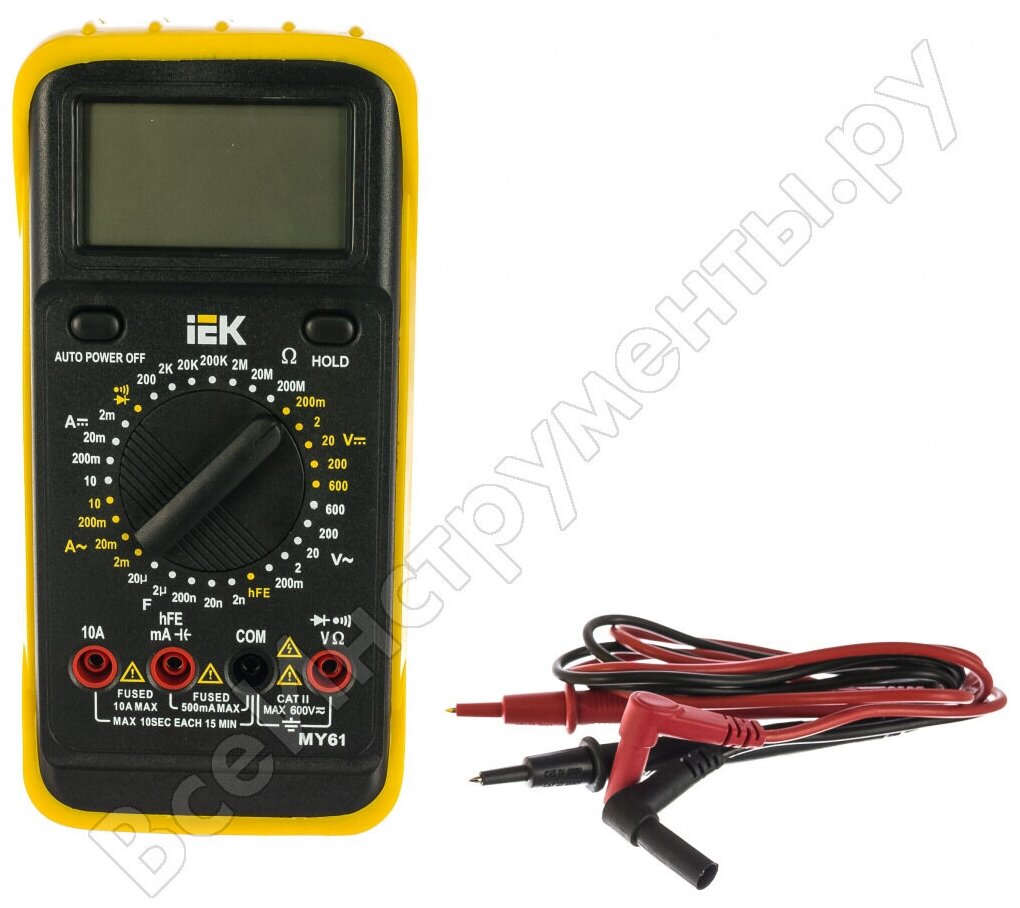 Мультиметр цифровой Professional MY61 IEK TMD-5S-061