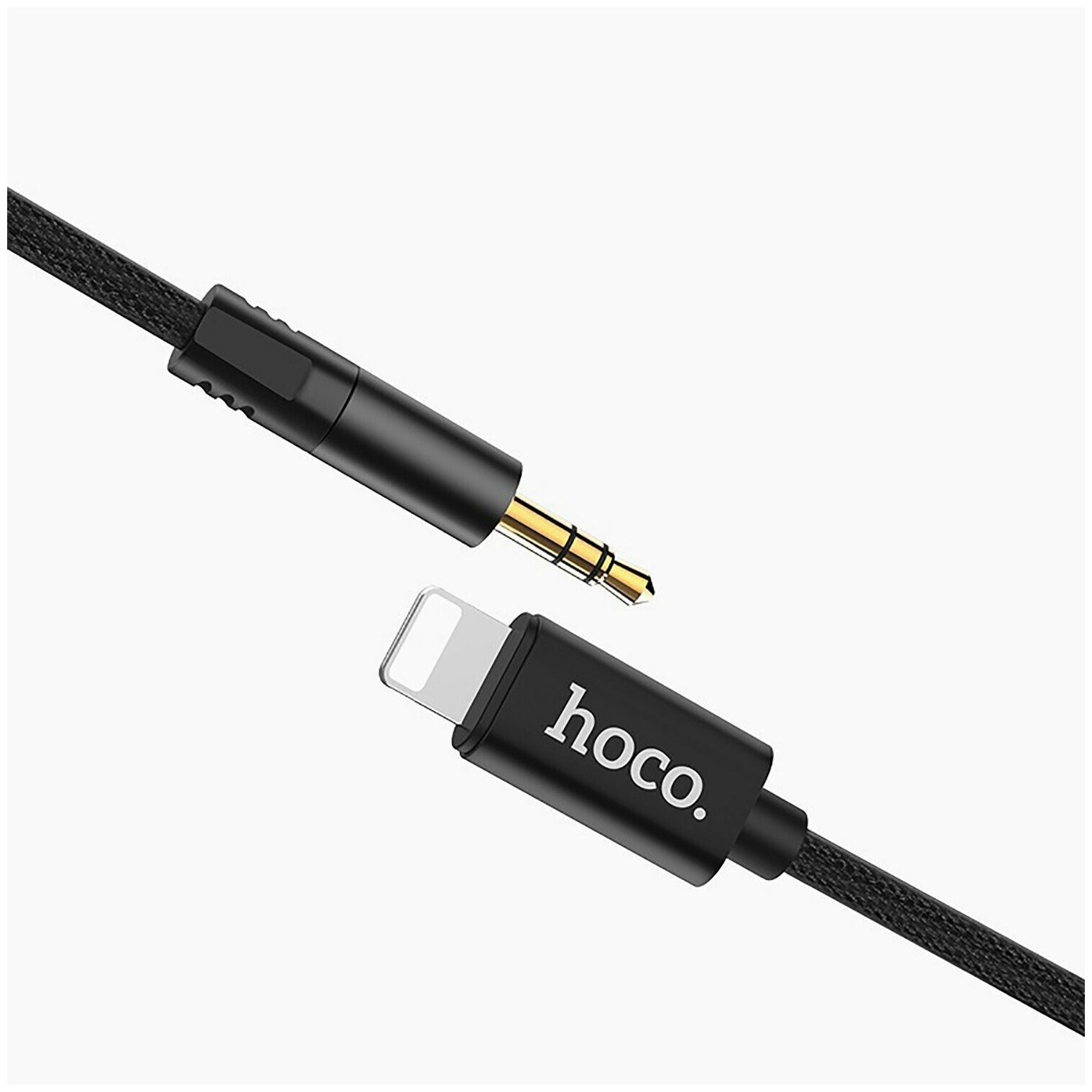 Адаптер Hoco UPA13 Sound Source Lightning - 3.5 Audio Cable Black (6957531096375) - фото №9