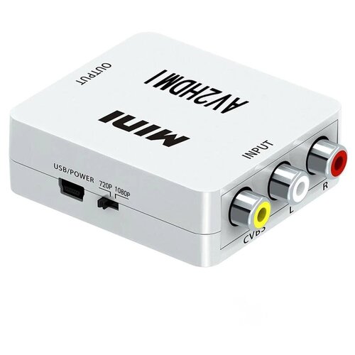 Конвертер AV2 HDMI 1080p MINI melt конвертер mini с hdmi на vga 1080p белый