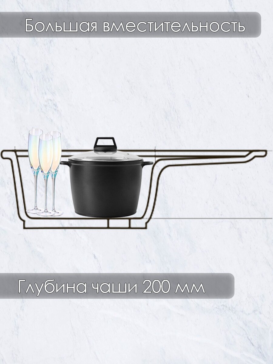 Мойка для кухни из искусственного камня с сифоном VG404 терракотовый - фотография № 3