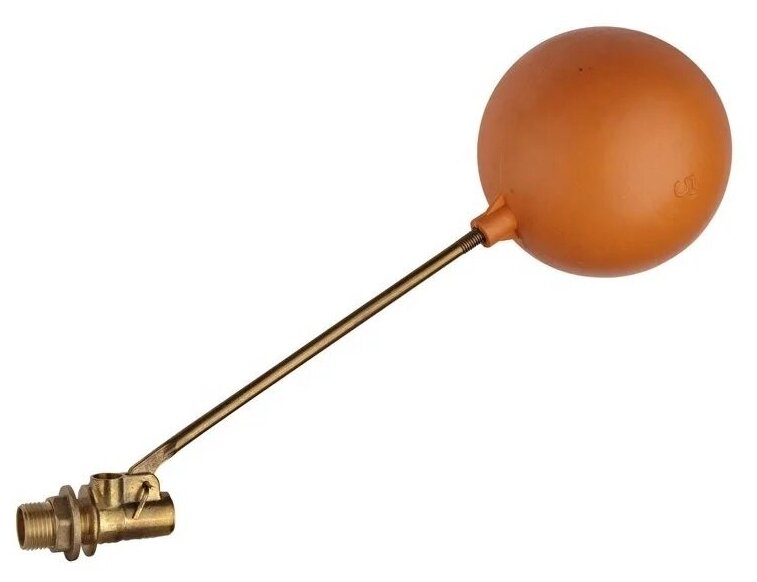 Поплавковый клапан для бочки 3/4" (комплект с шаром) латунь
