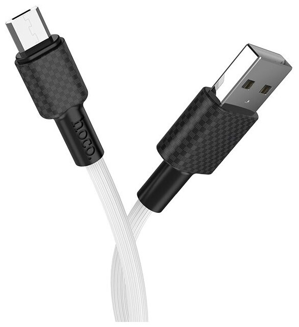 Кабель USB HOCO X29 Superior, USB - Micro USB, 2.0А, 1м, белый