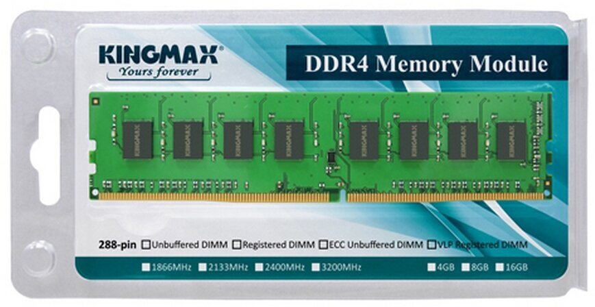 Модуль памяти DDR4 8GB Kingmax Nano Gaming PC4-17000 2133MHz 1.2V RTL - фото №4