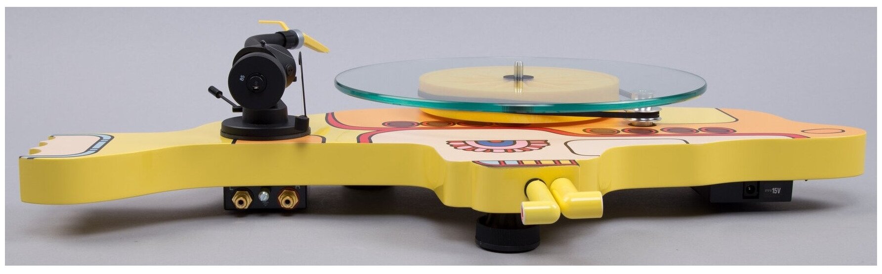 Виниловый проигрыватель PRO-JECT The Beatles Yellow Submarine, желтый - фото №10