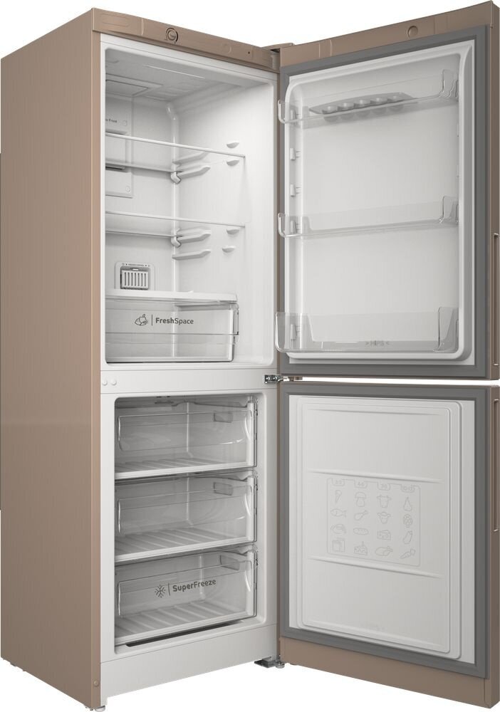 Холодильник INDESIT ITR 4160 E бежевый (FNF) - фотография № 2