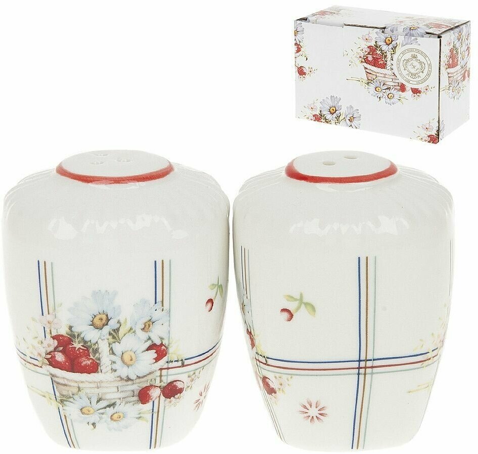 Набор для специй солонка и перечница Лукошко, Best Home Porcelain, 6,5 см