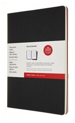 Блокнот Moleskine CAHIER SUBJECT CH5STNB02 A4 обложка картон 160стр. линейка мягкая обложка черный/красный