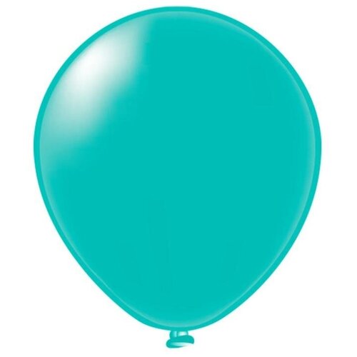 фото Шар латексный 12", пастель, цвет бирюзовый, набор 50 шт. бикей