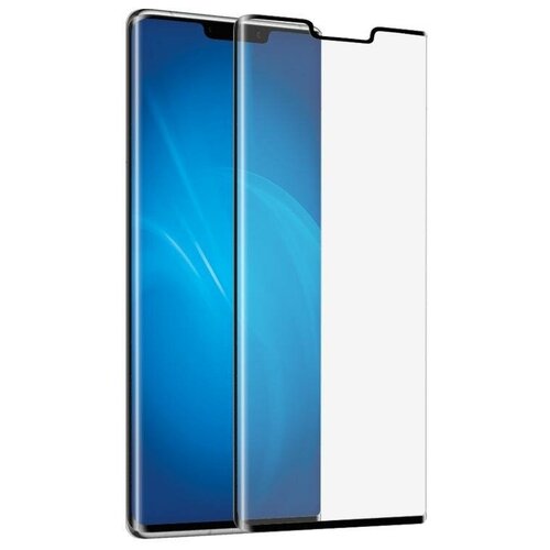 Закаленное стекло 3D DF hwColor-109 black с цветной рамкой для Huawei Mate 30 Pro