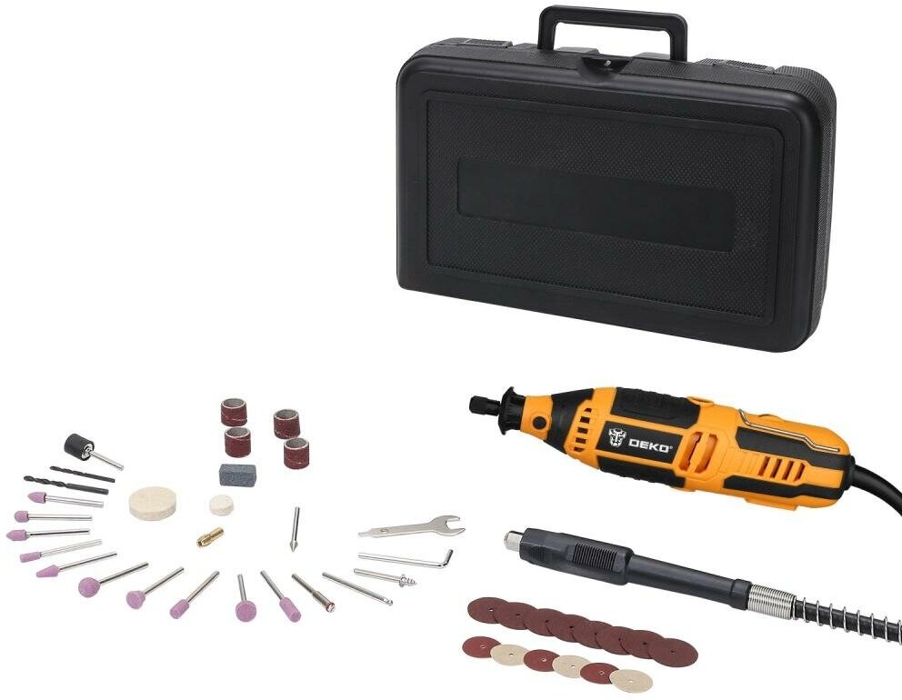 Гравер электрический DEKO DKRT200E DEKO 43 tools + case