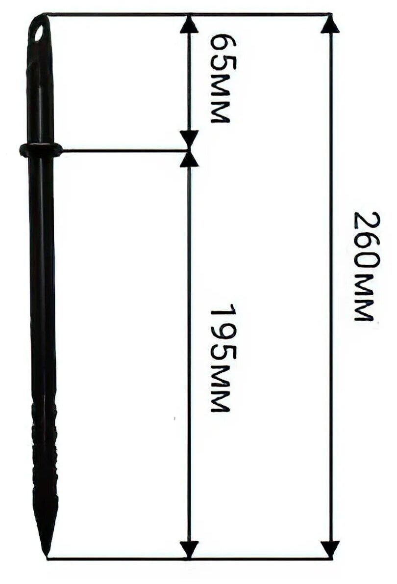 Колышки для крепления парниковых дуг, высота 260 мм, диаметр 20 мм, 20 шт - фотография № 2