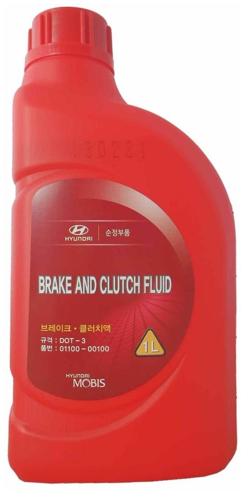 Жидкость тормозная HYUNDAI/KIA Brake Fluid DOT3 1 л 01100-00100