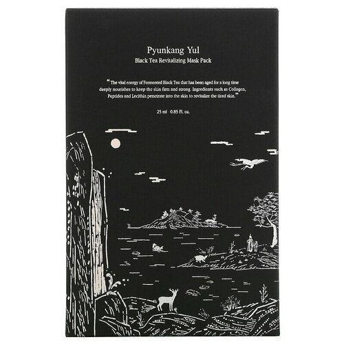 Маска на тканевой основе с экстрактом черного чая комбуча Pyunkang Yul Black Tea Revitalizing Mask Pack 25 мл 543₽