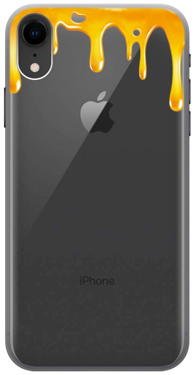Силиконовый чехол на Apple iPhone XR / Эпл Айфон Икс Эр с рисунком "Honey"