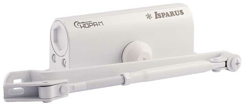 Доводчик дверной Нора-М Isparus 420 40-90кг белый (18719)