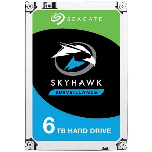 Жесткий диск HDD 6Tb Seagate Skyhawk (ST6000VX001) жесткий диск seagate skyhawk 6tb st6000vx001