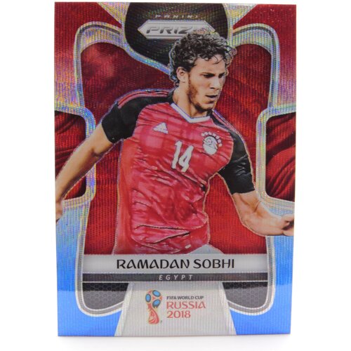 Коллекционная карточка Panini Prizm FIFA World Cup Russia 2018 #60 Ramadan Sobhi - Red Blue Wave S0220