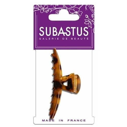 Заколка - краб для волос янтарный 937, Subastus