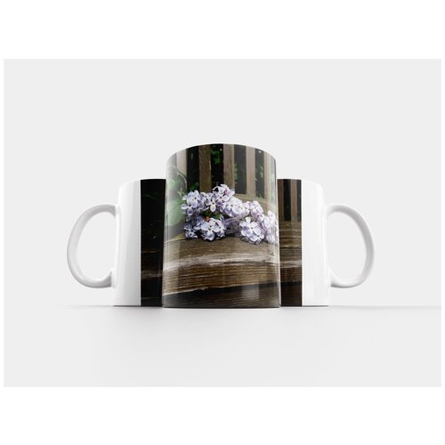 фото Кружка "сирень, декоративный, цветение сирени" 320 мл lotsprints