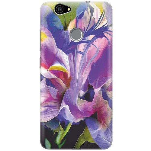 фото Силиконовый чехол на huawei nova / хуавей нова с принтом "цветочная абстракция" gosso