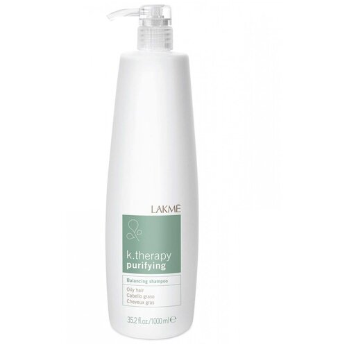 Шампунь Lakme K. Therapy Purifying Balancing Shampoo Oily Hair 1000 ml шампунь восстанавливающий для волос lakme balancing shampoo oily hair 1000 мл