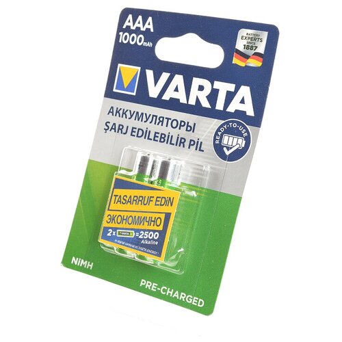 фото Аккумулятор varta aaa 1000 mah bl2, 2шт (5703)