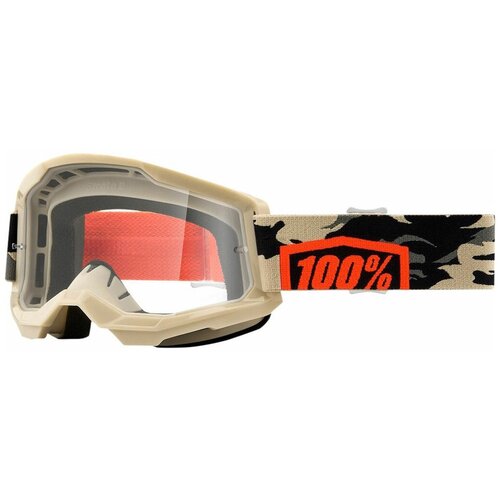 Очки 100% Strata 2 Goggle Kombat / Clear Lens