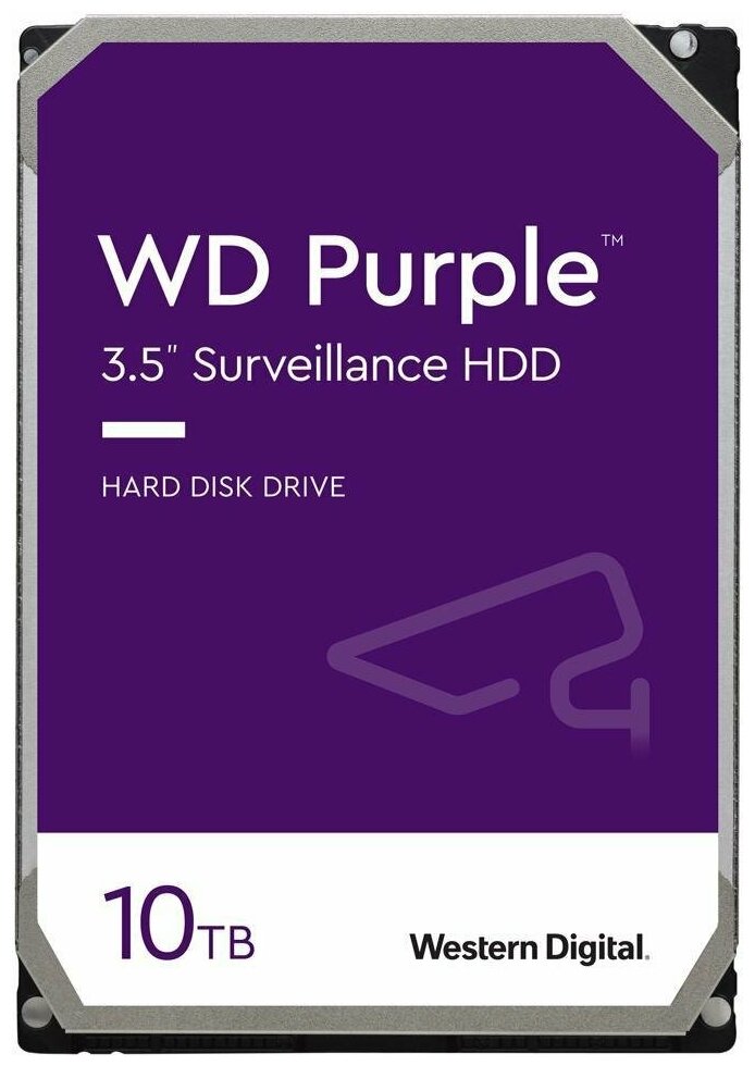 Жесткий диск 3.5" 10 Tb 7200rpm 256Mb cache Western Digital Purple WD102PURZ SATA III 6 Gb/s - фото №10