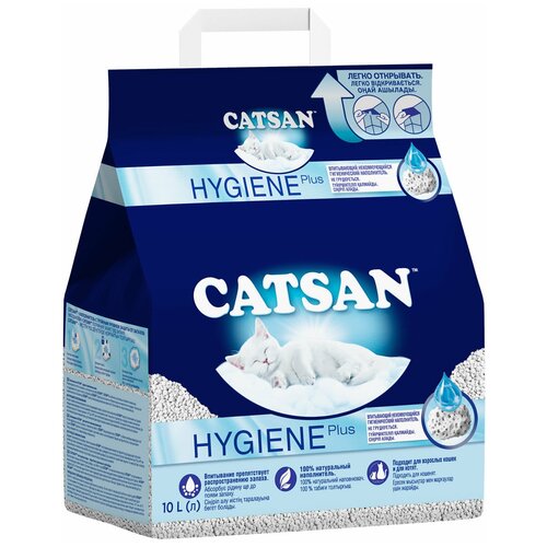 Catsan Наполнитель впитывающий для кошачьего туалета Catsan 10 л