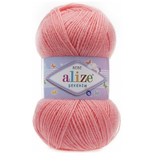 Пряжа ALIZE Sekerim bebe / 517 св. персик пряжа alize sekerim bebe 556 пудра