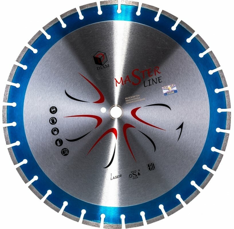 Алмазный диск DIAM Master Line 500x3.4x10x25.4 железобетон 000506 - фото №3