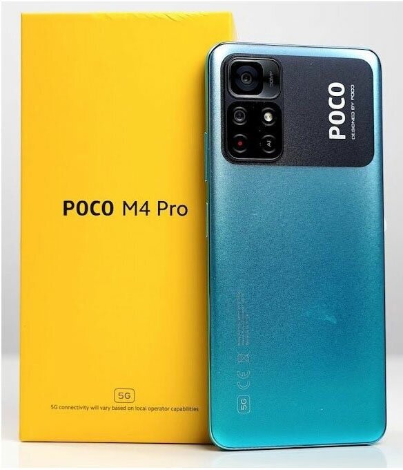 Смартфон Xiaomi POCO M4 Pro 5G NFC RU, 6.55'', IPS, 6Гб, 128Гб, 50 Мп, 16Мп, 5000 мАч, синий - фотография № 13