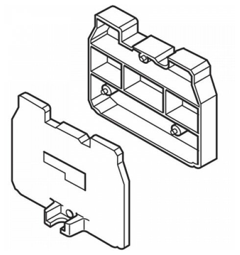 Заглушка торцевая для FEDB.L для DB2.5/. L 1SNA290281R0100 TE Connectivity оуэо