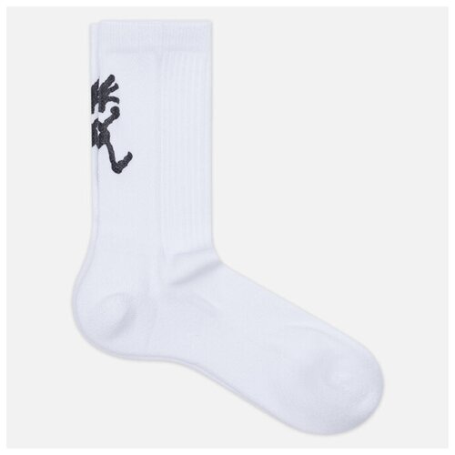 фото Носки gramicci logo running man print белый , размер 43-46 eu