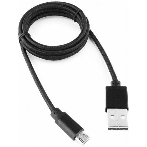 переходник адаптер cablexpert am dc usb cc usb amp25 0 7m 0 7 м черный Micro USB кабель Cablexpert CC-mUSB2bk1m