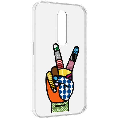Чехол MyPads йоу пальчики для Motorola Moto X Force (XT1585 / XT1581) задняя-панель-накладка-бампер