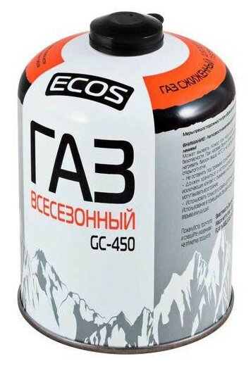 Ecos Газ всесезонный тм в баллоне GC-450 резьбовой Epi-gas 450 г Корея 140541 .