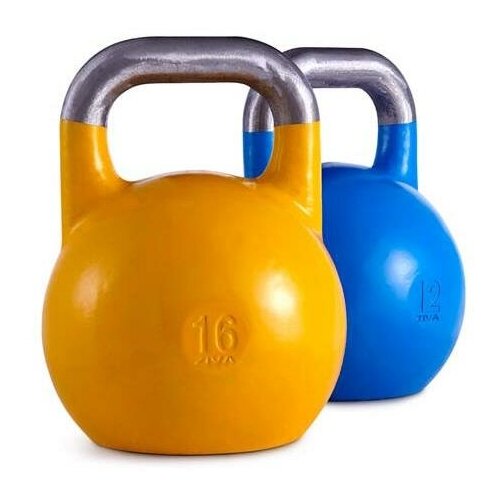 фото Гири соревновательные ziva комплект из 4 шт 28 -40 кг (шаг 4 кг) zvo-kbcp-3452