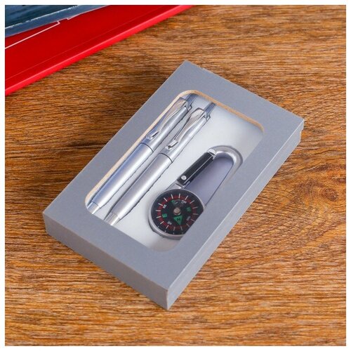 Набор подарочный 3в1 (2 ручки, карабин-компас) 450922 набор подарочный 3в1 2 ручки карабин компас