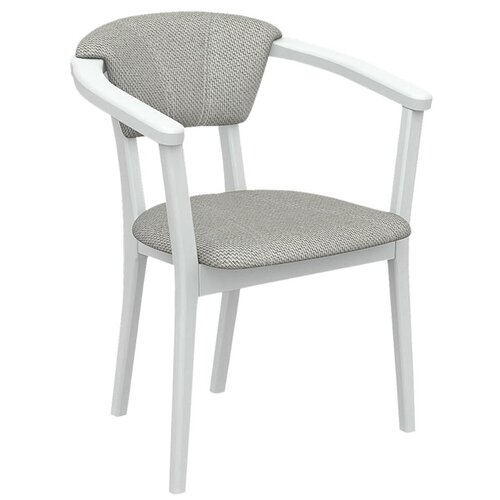 Стул Элегия Харви Белый / Серый, рогожка