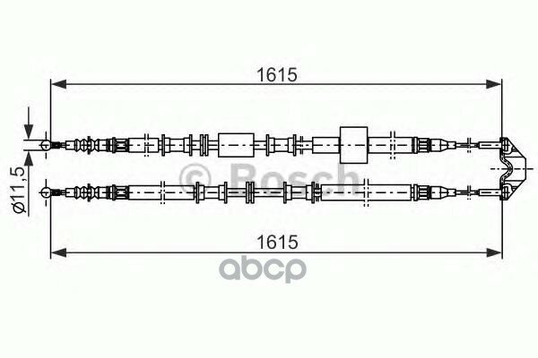 Трос Ручного Тормоза Bosch арт. 1987477935