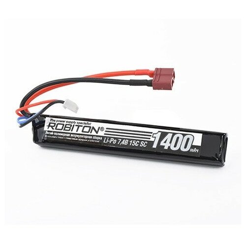 Аккумуляторная сборка ROBITON LP-STA2-1400 Lipo 7.4В 1400мАч, 1шт аккумуляторная сборка robiton lp sta2 1000 lipo 7 4в 1000мач 1шт