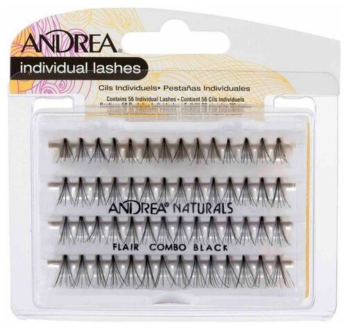 Andrea 26710 Perma Lash Naturals Natural Combo Пучки ресниц безузелковые комбинированные черные