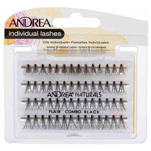 Andrea 26710 Perma Lash Naturals Natural Combo Пучки ресниц безузелковые комбинированные черные ресницы накладные andrea пучки ресниц безузелковые комбинированные черные perma lash naturals natural combo