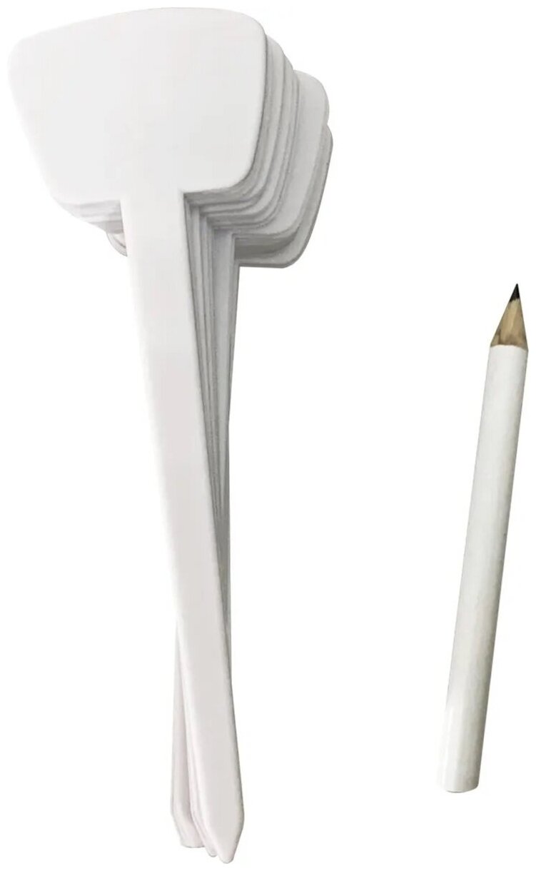 Таблички для рассады GIARDINO CLUB с карандашом/маркером, 30шт - фотография № 8