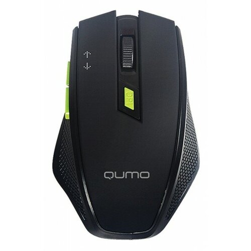 компьютерная мышь qumo office m14 black Мышь Qumo Office Prisma Black M85, 7 кноп, беспр. 2.4G, 1600/2400 dpi