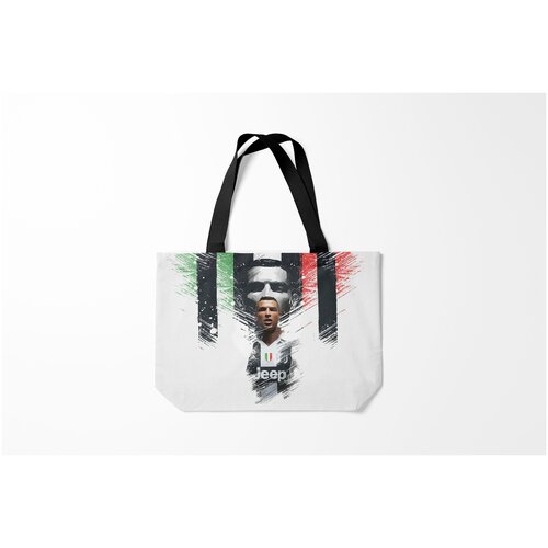 фото Сумка-шоппер / 46х35 см / футбол / juventus криштиану роналду burnettie