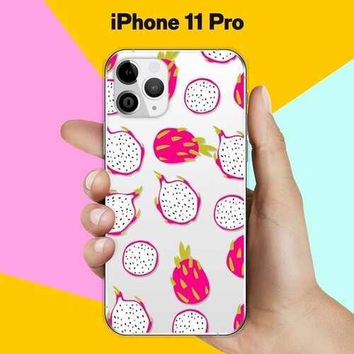 Силиконовый чехол Питайя на Apple iPhone 11 Pro силиконовый чехол на apple iphone 11 pro эпл айфон 11 про с рисунком chaos w soft touch черный